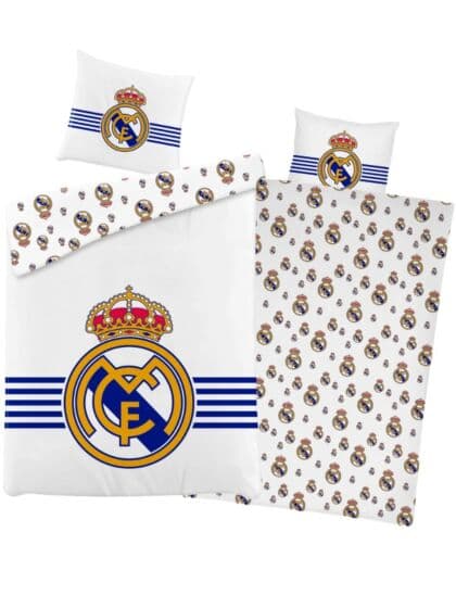 Real Madrid sengesett i bomull - 140x200 cm