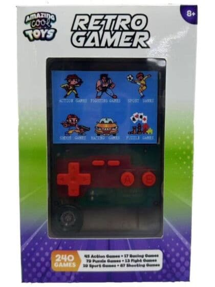 Retrospillkonsoll med fargeskjerm – 7 cm