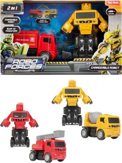 Roboforces transformerende robotfigurer – arbeidskjøretøy