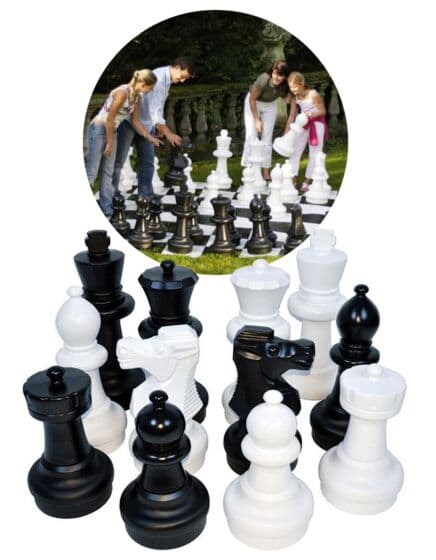 Rolly Toys rollySchachfiguren: Store sjakkbrikker til utendørssjakk