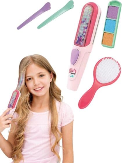 Girls Creator Hårsalong med applikator og 6 fargekritt til håret