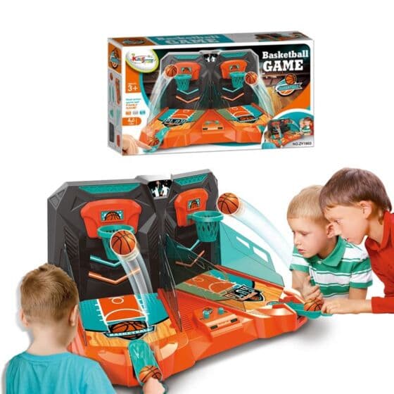 Mini-basketballspill med to baner - hvem vinner kampen?