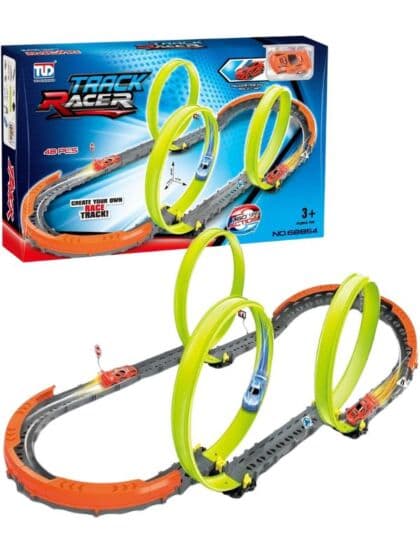 Racing loop bilbane med 3 looper – 48 deler og 1 bil