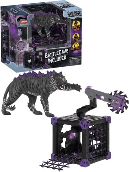 Schleich Eldrador BattleCave Shadow Tiger figur 42739 - med bur