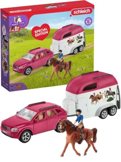 Schleich Horse Club 72223 SUV og hestehenger med figur og tilbehør