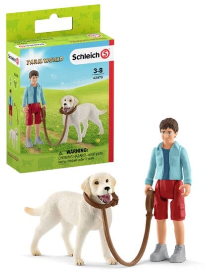 Schleich Luftetur med Labrador Retriever - figursett 3 deler