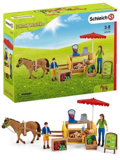 Schleich Farm World Markedsdag med hest og vogn 42528 - 27 deler