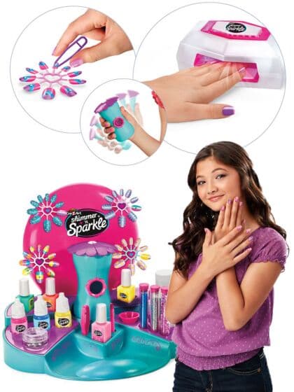 Shimmer 'N Sparkle Ultimate Designer nail creation studio - neglestudio med tilbehør og utstyr