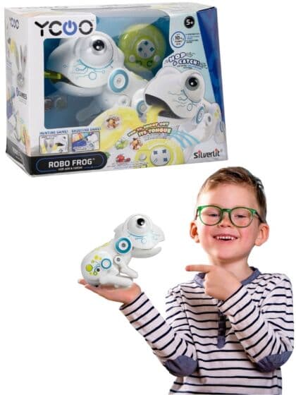 Silverlit RC Robo radiostyrt frosk med lyd og lys - fra 5 år