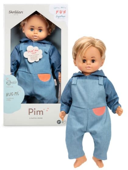Skrållan Try Me snakkedukke med lyst hår - Pim - 45 cm