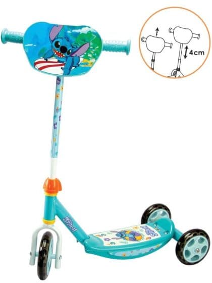 Smoby Disney Stitch Sparkesykkel for barn - med tre hjul