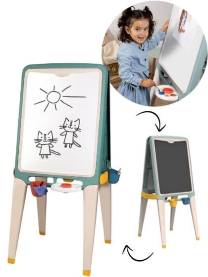 Smoby Ultimate 2-i-1 tavle og magnetisk whiteboard