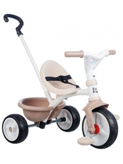 Smoby Be Move 2-i-1 Trehjulssykkel med styrestang - beige