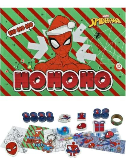 SpiderMan julekalender med hobbyutstyr