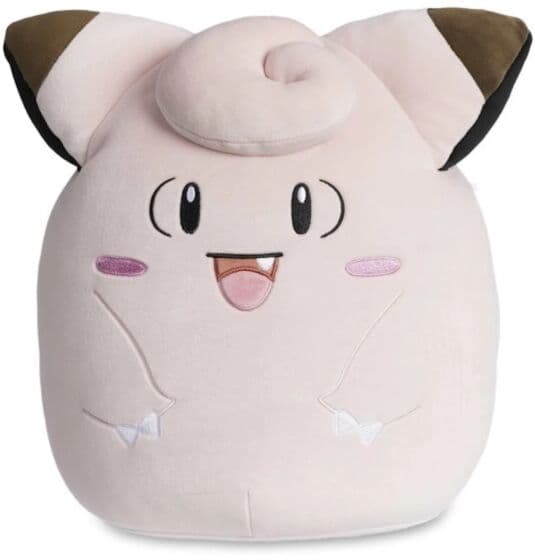 Pokemon Squishmallows Clefairy kosebamse og pute - 35 cm