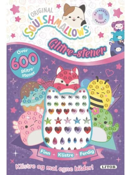 Squishmallows Aktivitetsbok med glitre-stener
