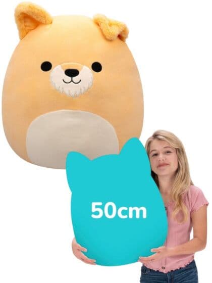 Squishmallows Cooper hund kosepute - 50 cm