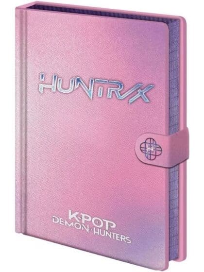 K-Pop Demon Hunters Premium notatbok A5 med lukking – HuntrX design