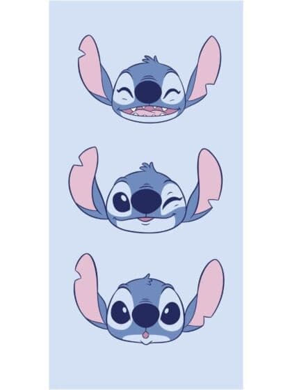Disney Stitch håndkle i bomull - 70 x 140 cm