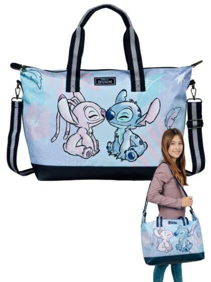 Disney Stitch weekendbag – romslig veske til skole, sport og fritid