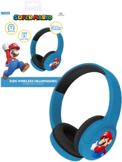 Super Mario Trådløse On-Ear hodetelefoner 85 dB