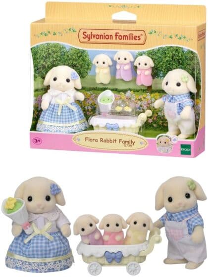 Sylvanian Families Figurer - Flora Kaninfamilien