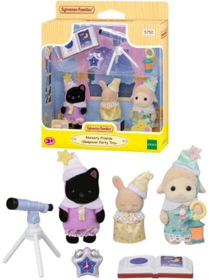 Sylvanian Families Figurer - 3 babyfigurer med overnattingsutstyr
