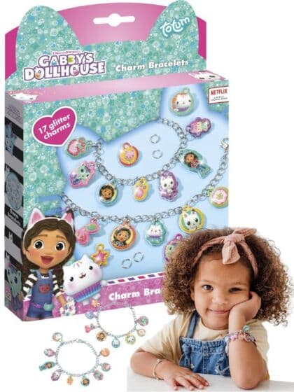 Gabbys Dukkehus – glitter armbånd med charms