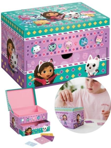 Gabbys Dukkehus Smykkeskrin – pynt selv med diamanter