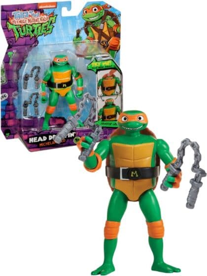 Turtles Michelangelo figur med tilbehør - 11 cm