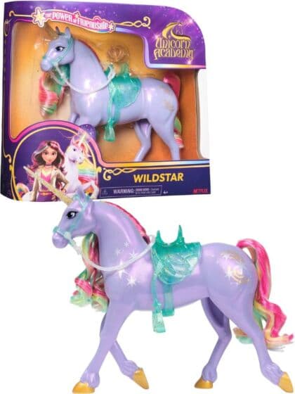 Unicorn Academy Wildstar enhjørning med tilbehør - 28 cm