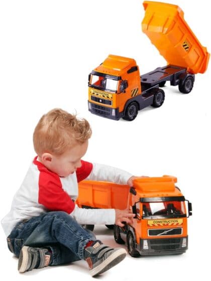 Wader dumper i 1:16 skala - 59 cm lang lastebil med tipphenger