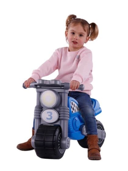 Wader lær-å-gå motorsykkel - blå