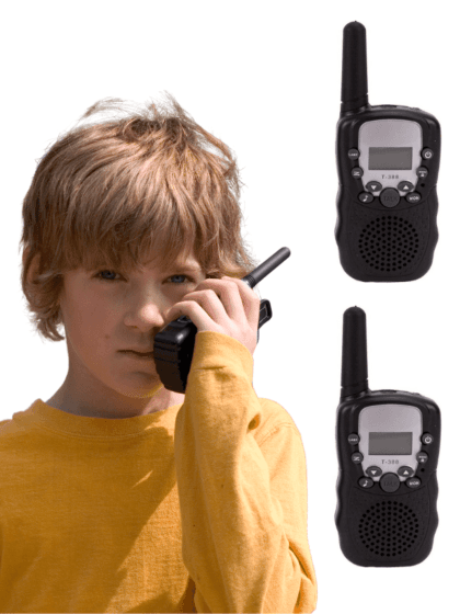 Alert Walkie Talkie 3 km - svart