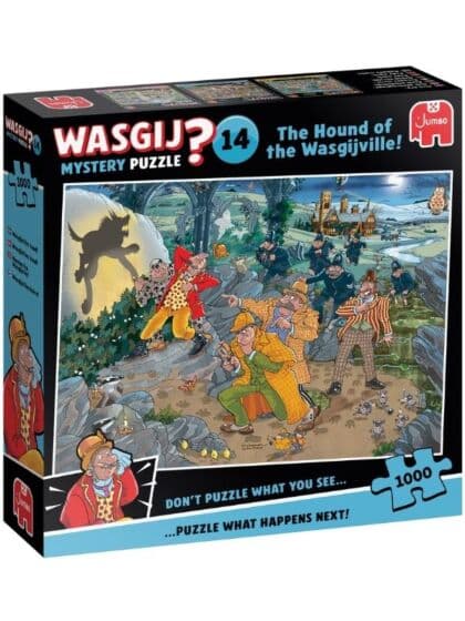 Wasgij Mystery 14 – puslespill 1000 brikker – The Hound of the Wasgijville