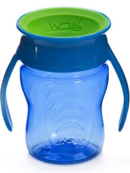 Wow Cup Baby sølefri kopp for baby fra 9 mnd. - blå