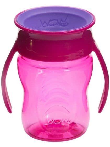 Wow Cup Baby sølefri kopp for baby fra 9 mnd. - rosa