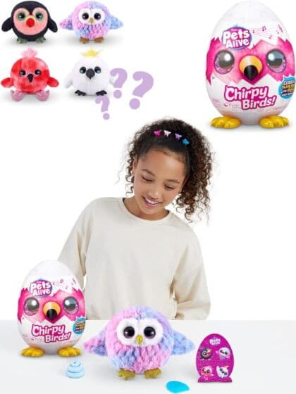 Zuru Pets Alive Chirpy Birds egg med snakkende fuglebamse