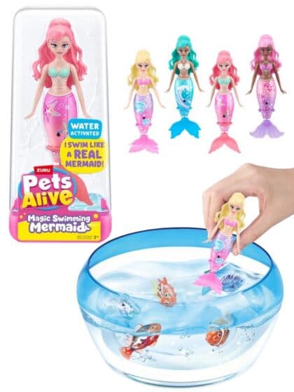 Zuru Pets Alive Havfruefigur - interaktiv figur som svømmer