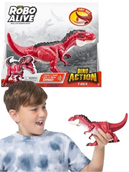 Zuru Robo Alive Dino Action T-Rex interaktiv figur - lyd og bevegelser