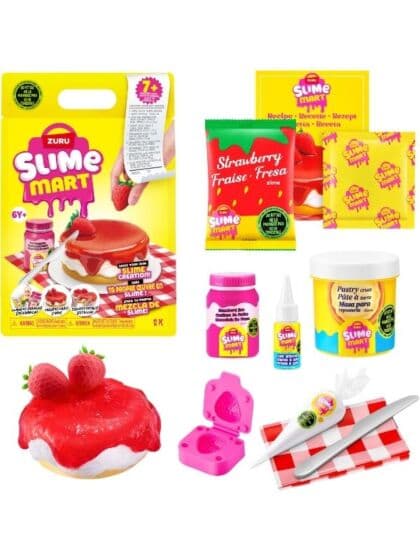 ZURU Slime Mart handlepose Strawberry Cheesecake – kreativ slimlek