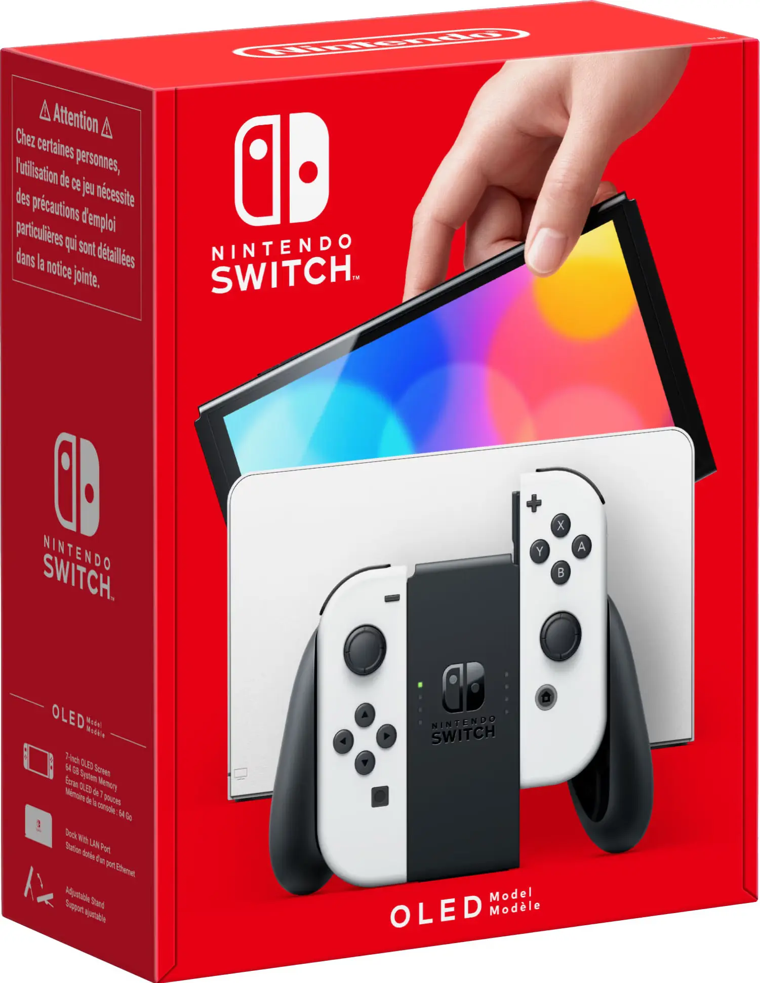 Nintendo Switch OLED - Svart & Hvit - GamingButikken