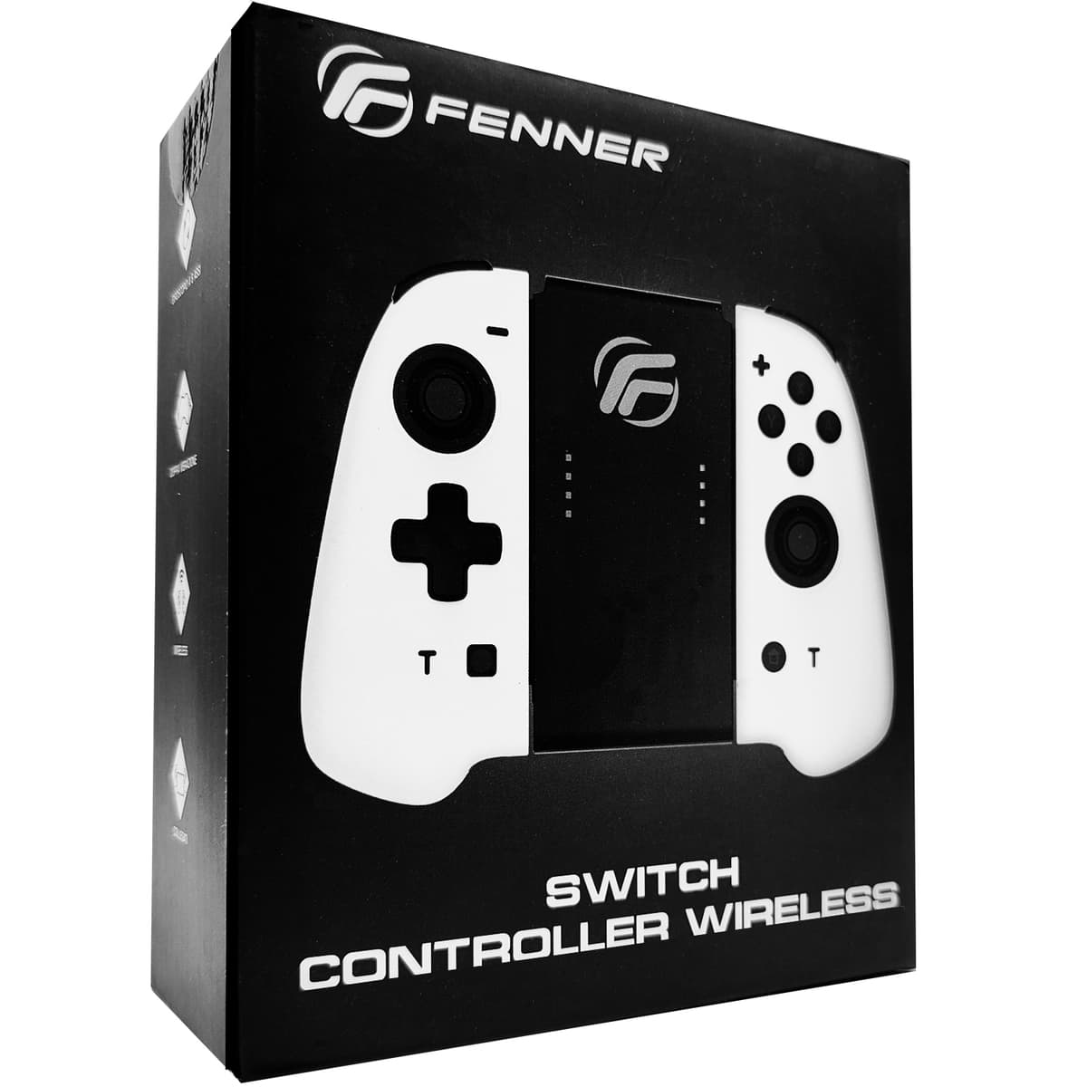 Fenner Trådløs Joycon-kontroller Nintendo Switch - Hvit - GamingButikken