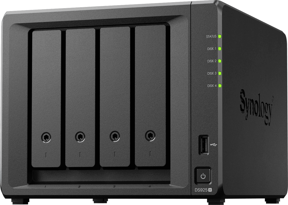 Synology Synology DS925+ Desktop, 4-bay , QUAD CO