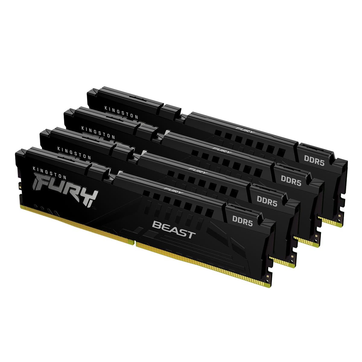 Kingston Fury Beast 128GB (4x32GB) / 5200MHz / DDR5 / CL40 / KF552C40BBK4-128