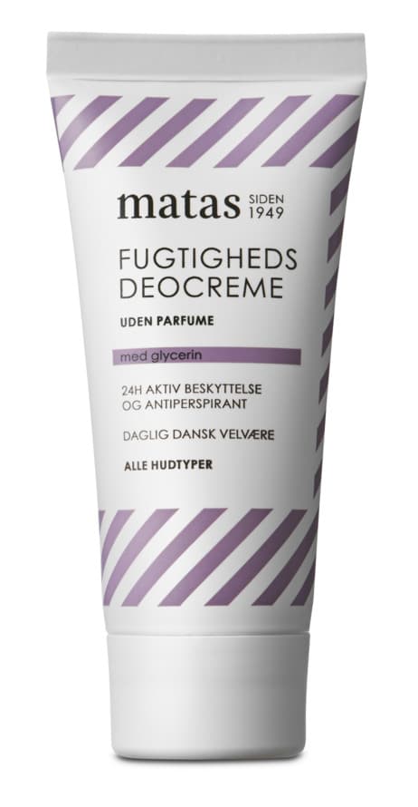 Matas Striber Perfume-Free Moisturising Deo Cream Antiperspirant 50 ml