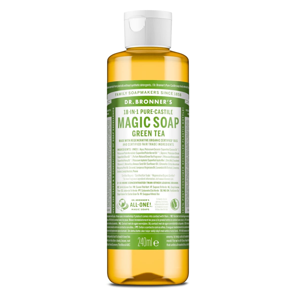 Dr. Bronner's All-One Magic Soap Green Tea 240 ml