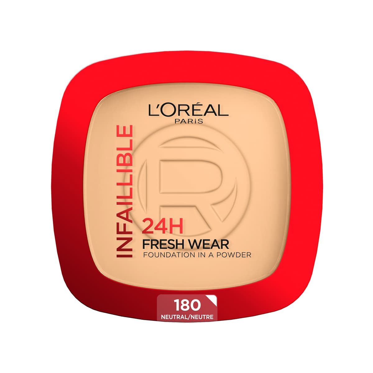 L'Oréal Paris Infaillible 24H Fresh Wear Foundation in a Powder Pudderfoundation 180 Neutral Undertone