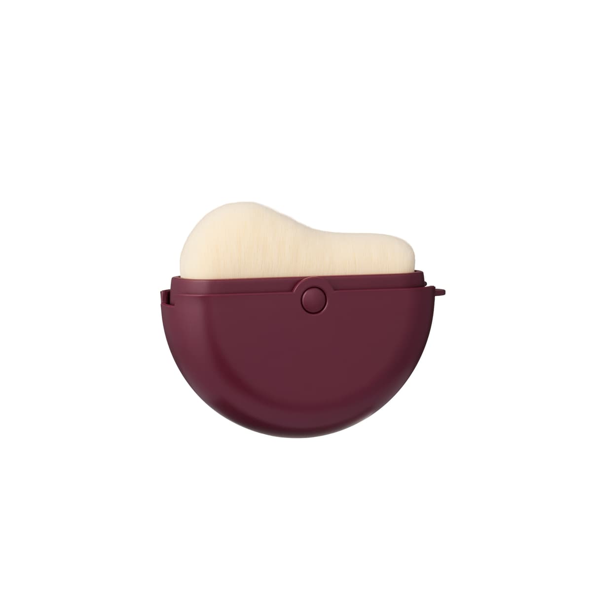 KICKS Beauty Compact Makeup Brush Burgundy