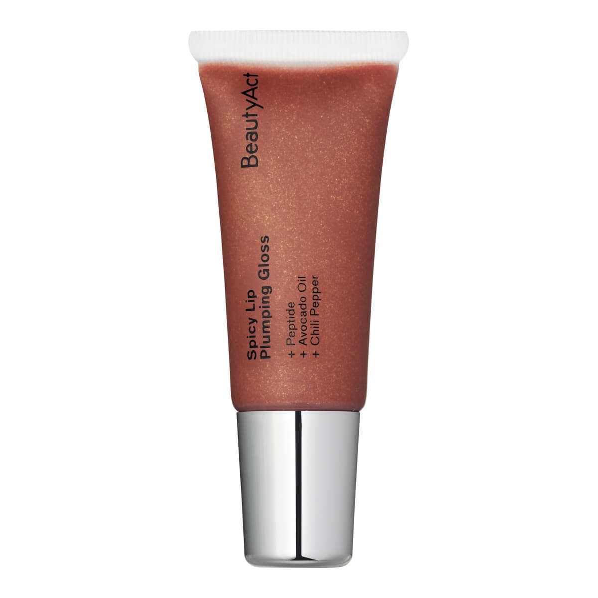 BeautyAct Spicy Lip Plumping Gloss Mocca Spice Glitter